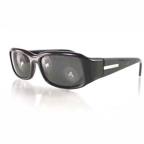 PRADA Logo Sunglasses SPR 03E Black 13318 